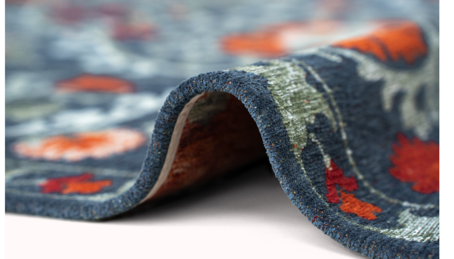 TABRY flat-woven oriental-style rug