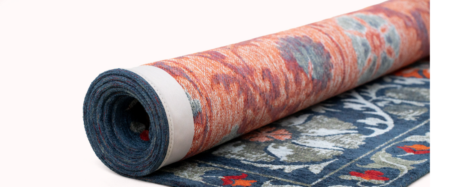 TABRY flat-woven oriental-style rug