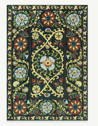 TABRY flat-woven oriental-style rug