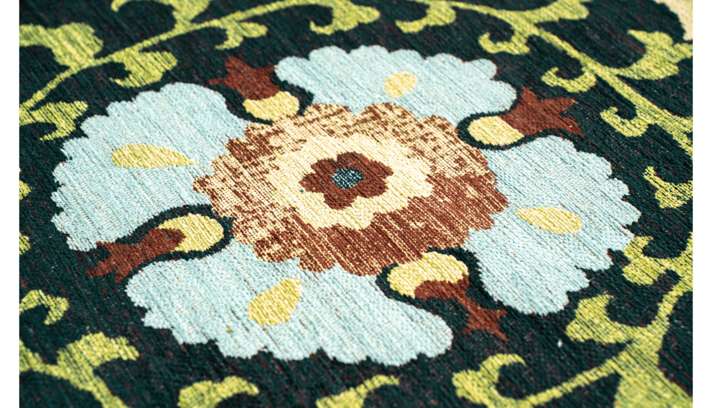 TABRY flat-woven oriental-style rug