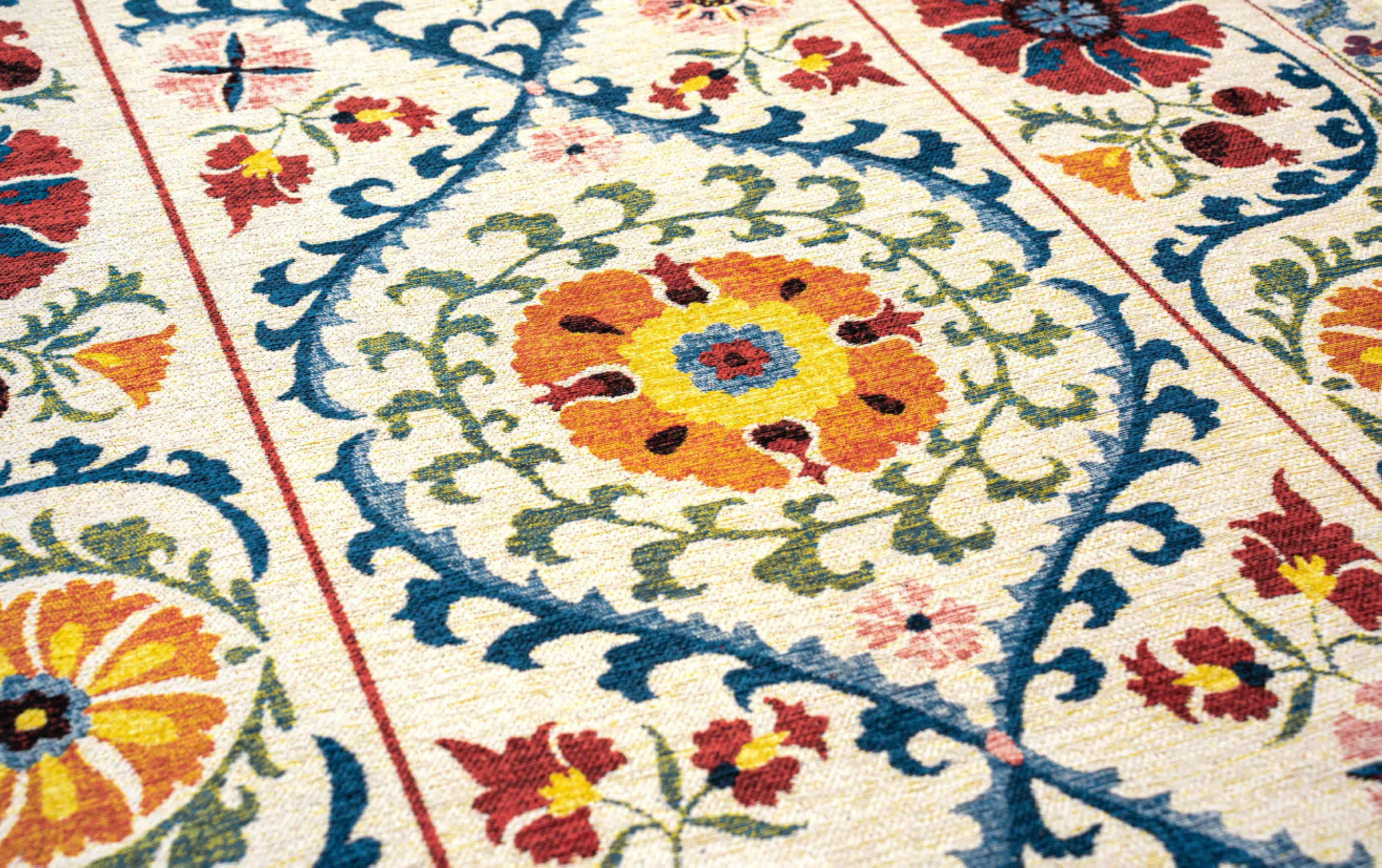 Tapis style orient tissé plat TABRY