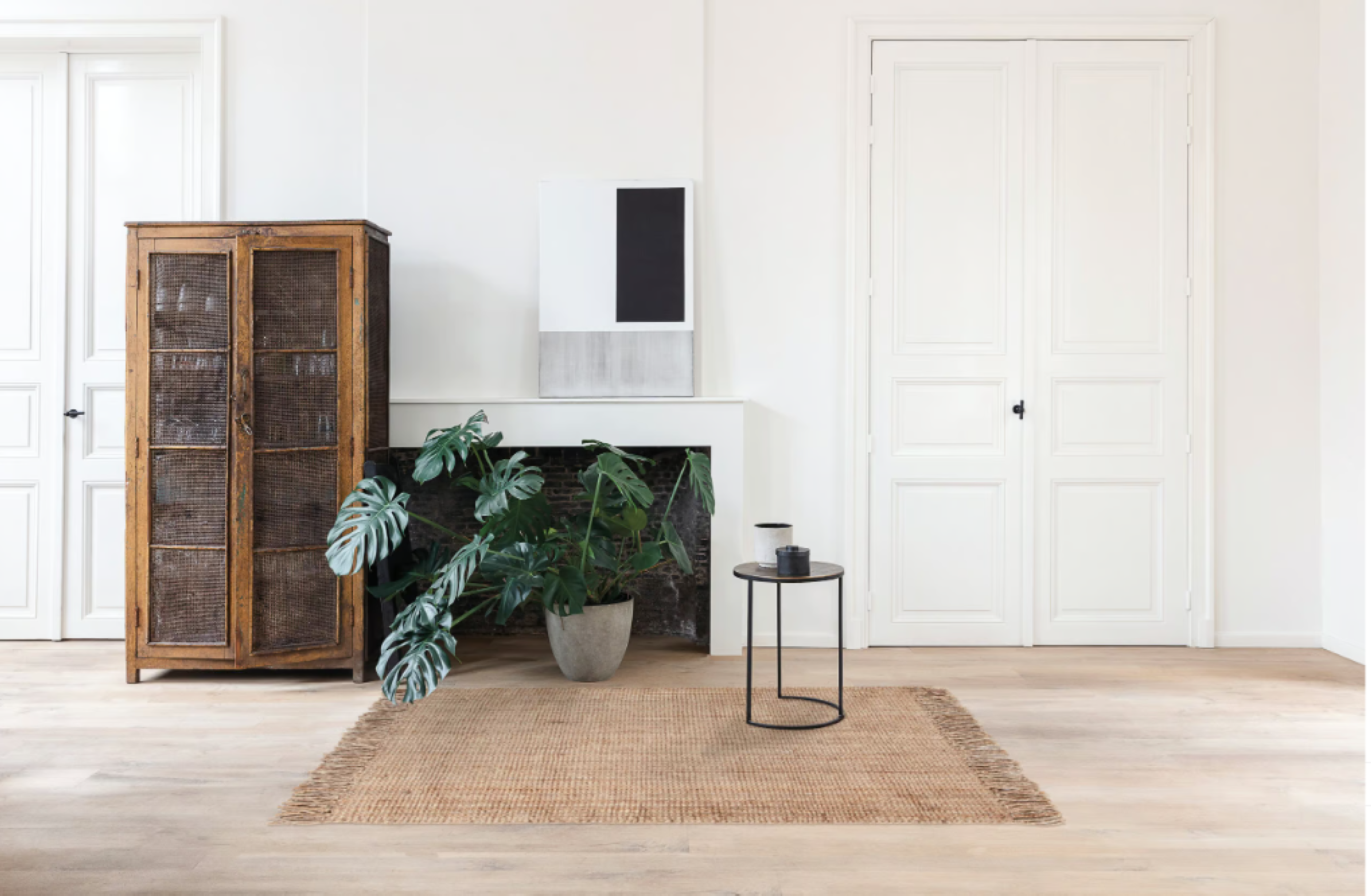 Tapis moderne en jute LUCIANO