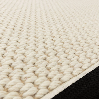 Tapis de salon moderne laine et jute ROKA