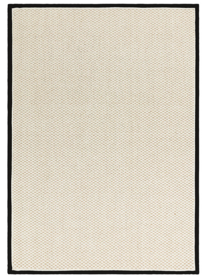 Tapis de salon moderne laine et jute ROKA