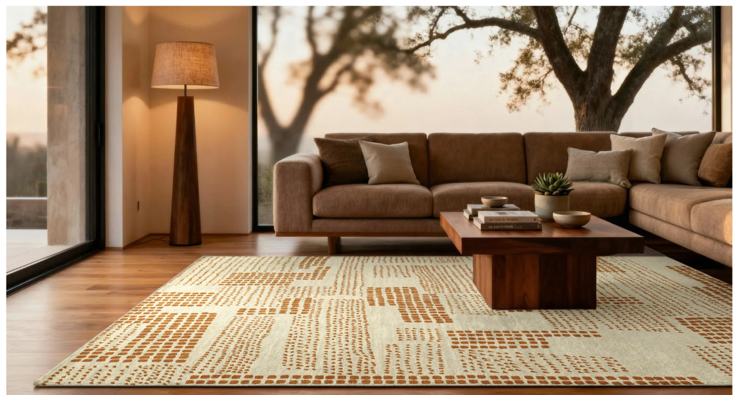 Tapis moderne tissé plat TERRACE