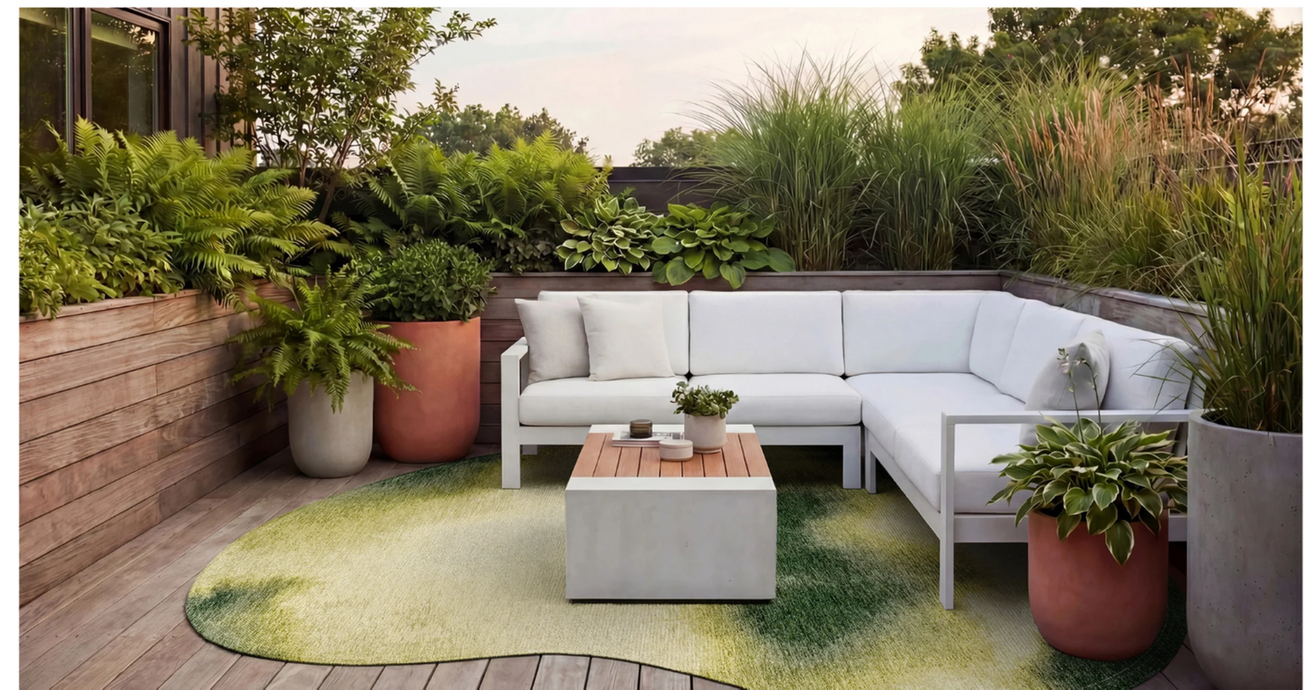 Tapis moderne tissé plat AERO