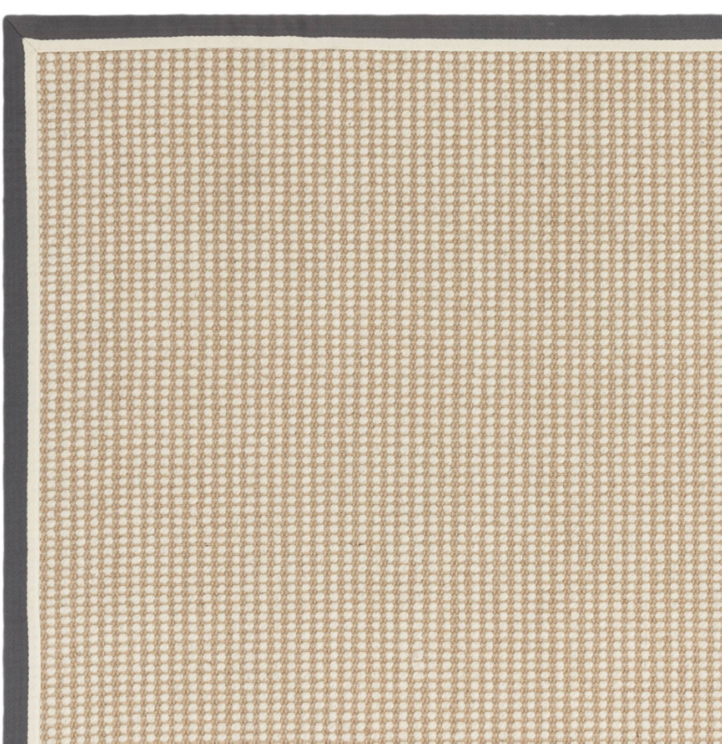 Tapis de salon moderne laine et jute ROKA