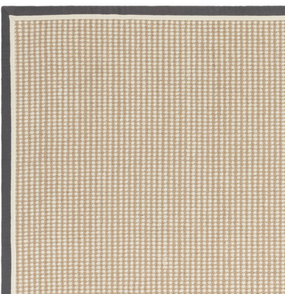 Tapis de salon moderne laine et jute ROKA