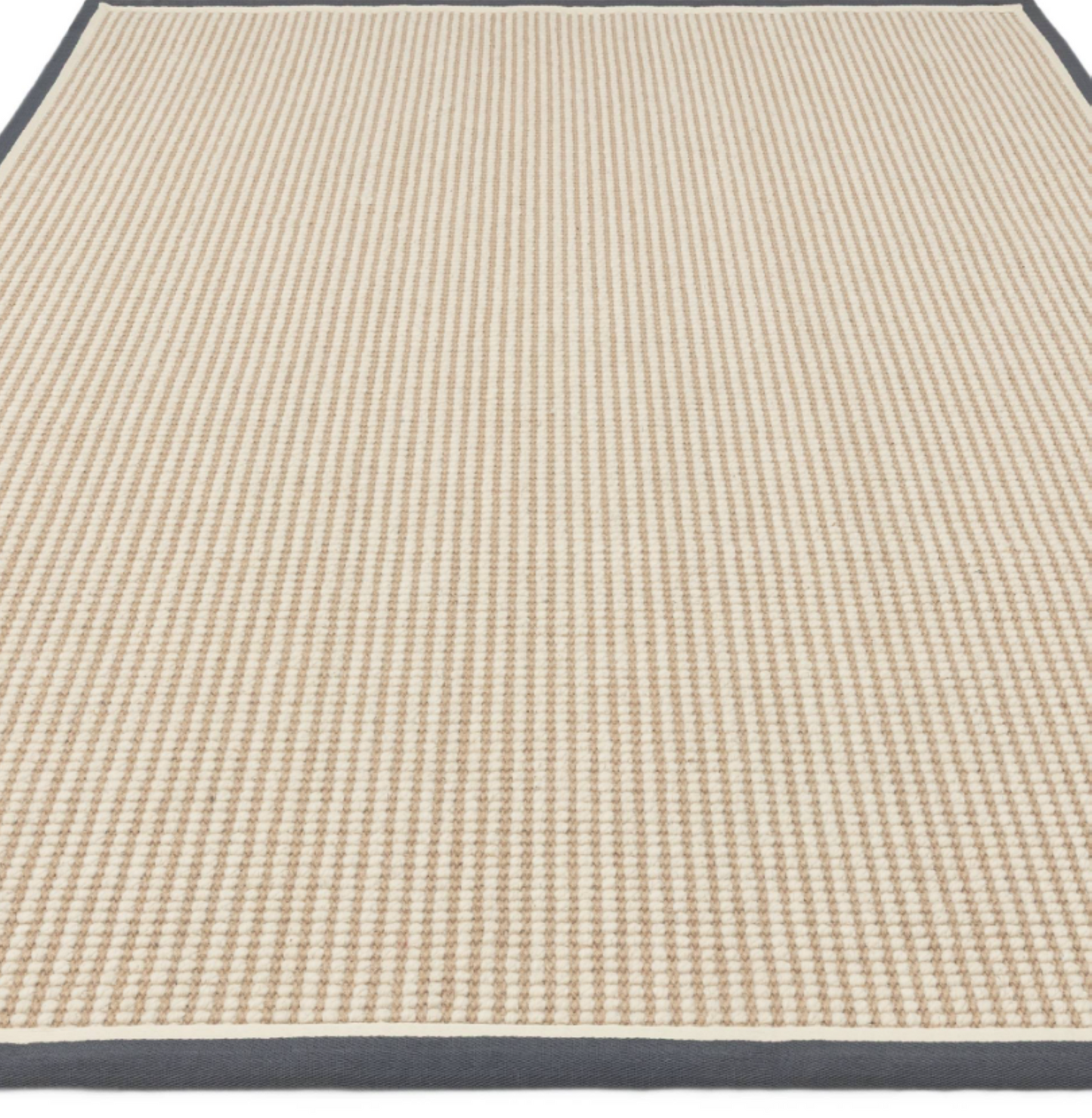 Tapis de salon moderne laine et jute ROKA