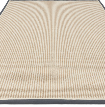 Tapis de salon moderne laine et jute ROKA