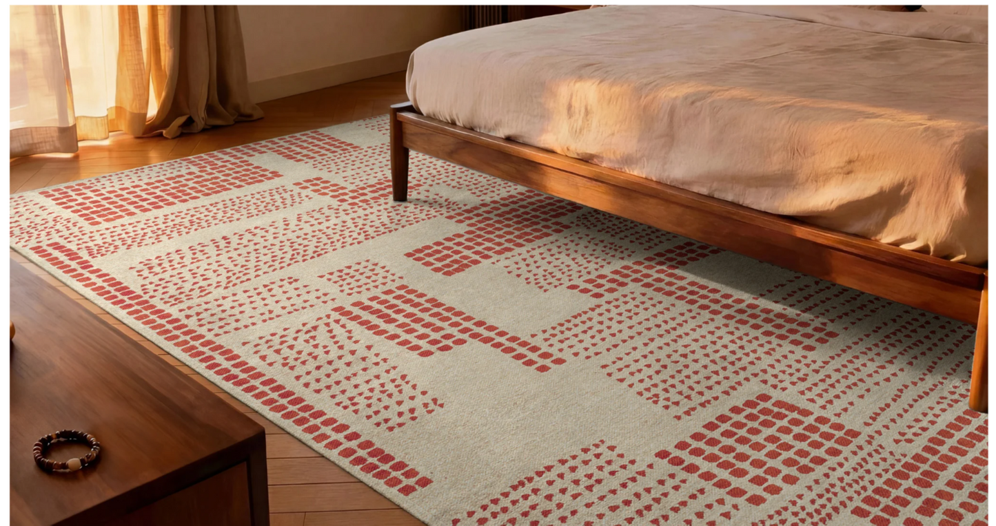 Tapis moderne tissé plat TERRACE