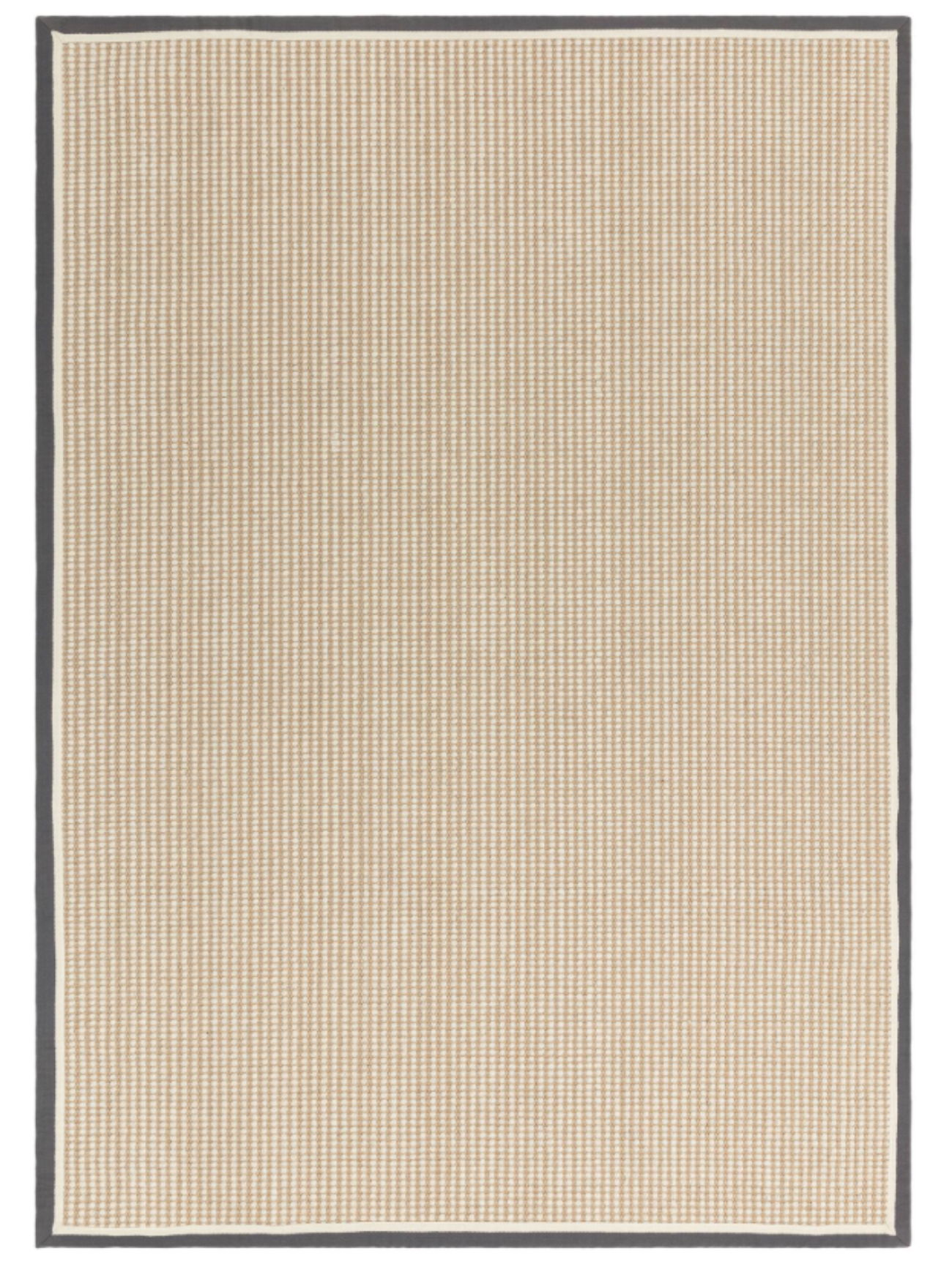 Tapis de salon moderne laine et jute ROKA