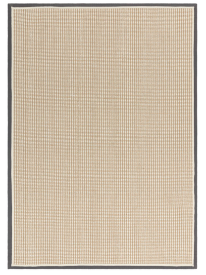 Tapis de salon moderne laine et jute ROKA