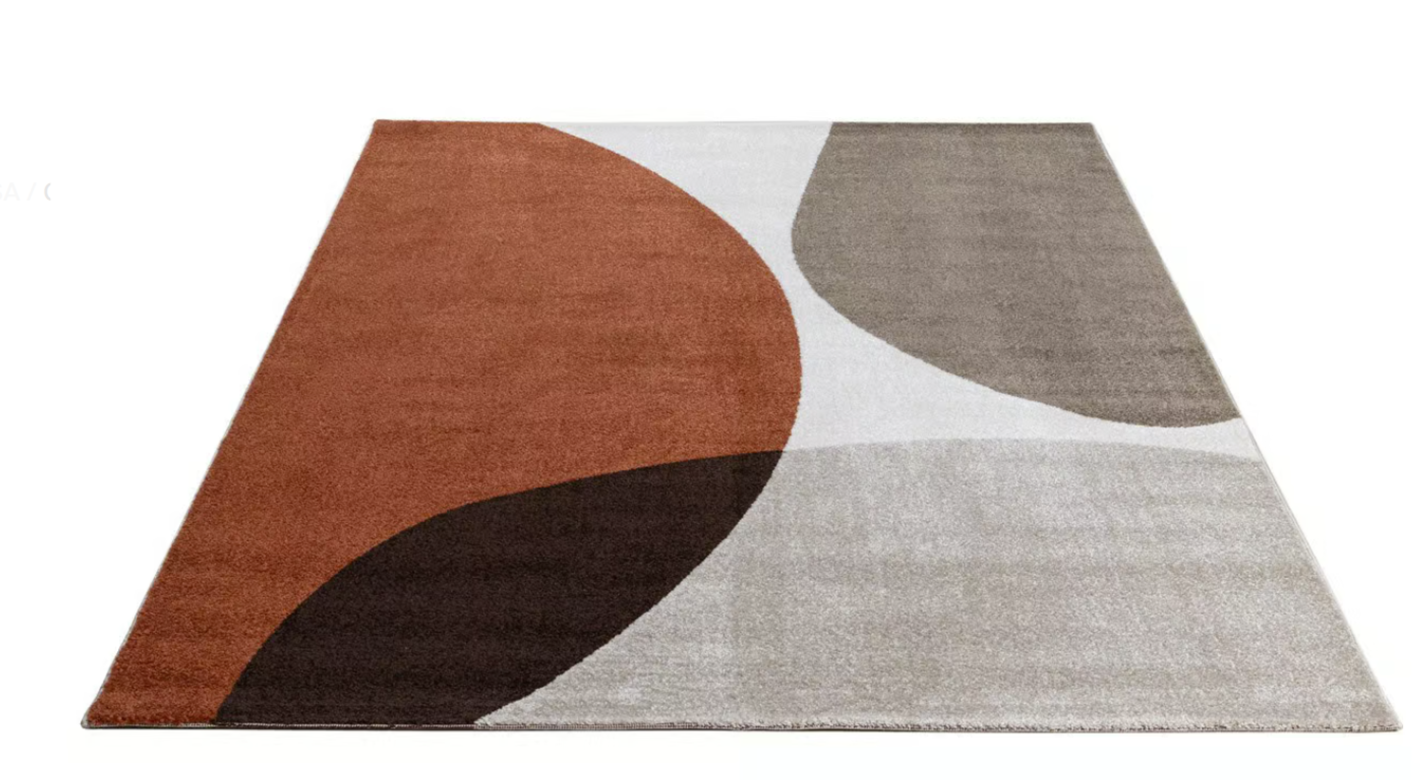 Tapis moderne tissé plat BUBBLE