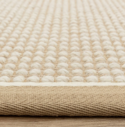 Tapis de salon moderne laine et jute ROKA