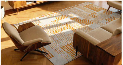 Tapis moderne tissé plat TERRACE