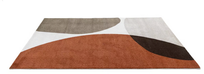 Tapis moderne tissé plat BUBBLE