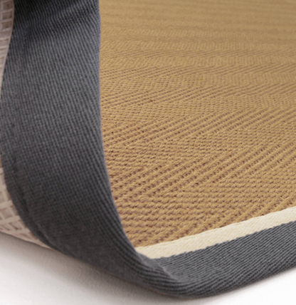 Alfombra moderna de yute DORO para dormitorio y salón 