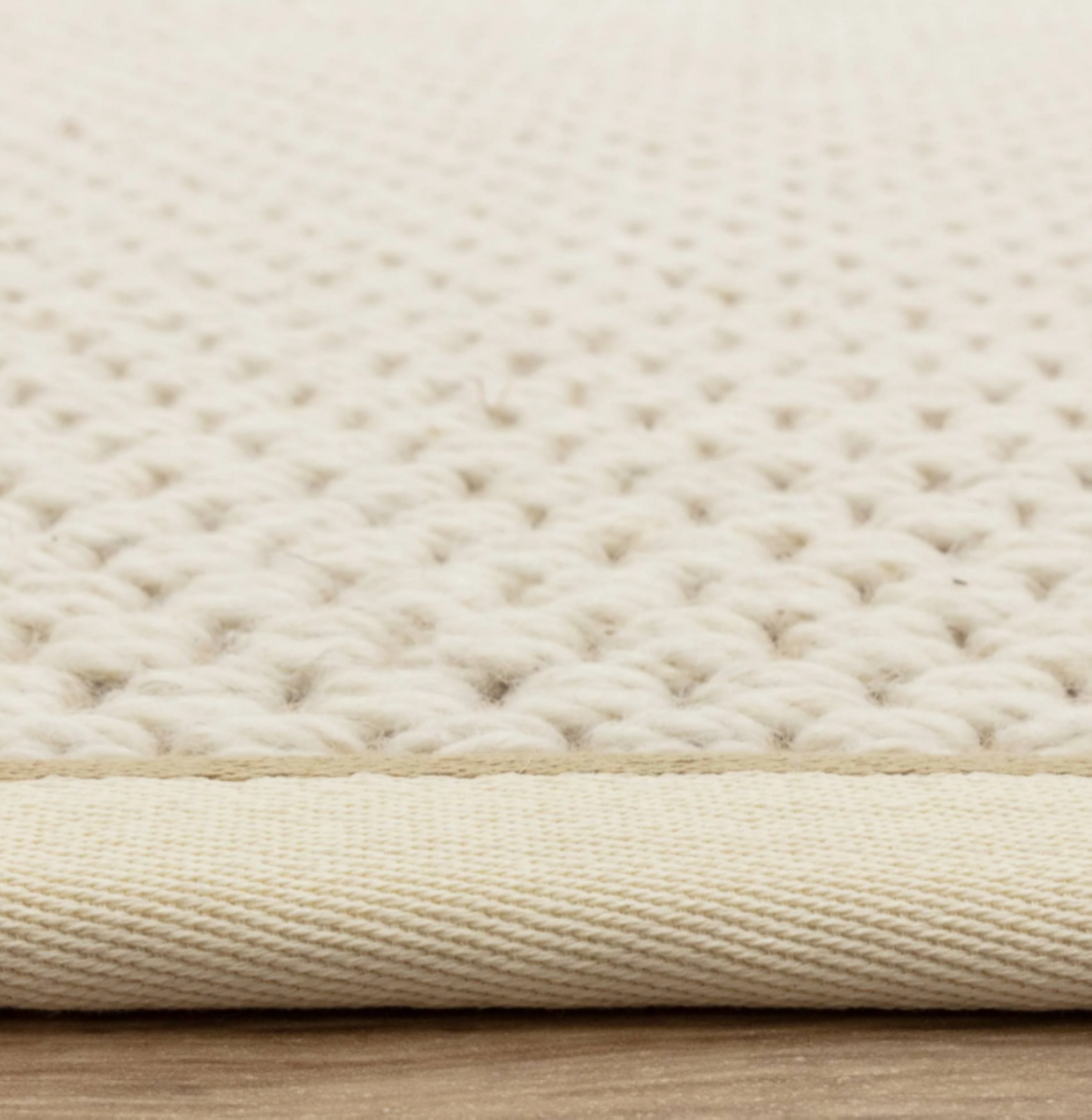 Tapis de salon moderne laine et jute ROKA