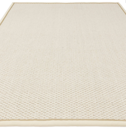 Tapis de salon moderne laine et jute ROKA