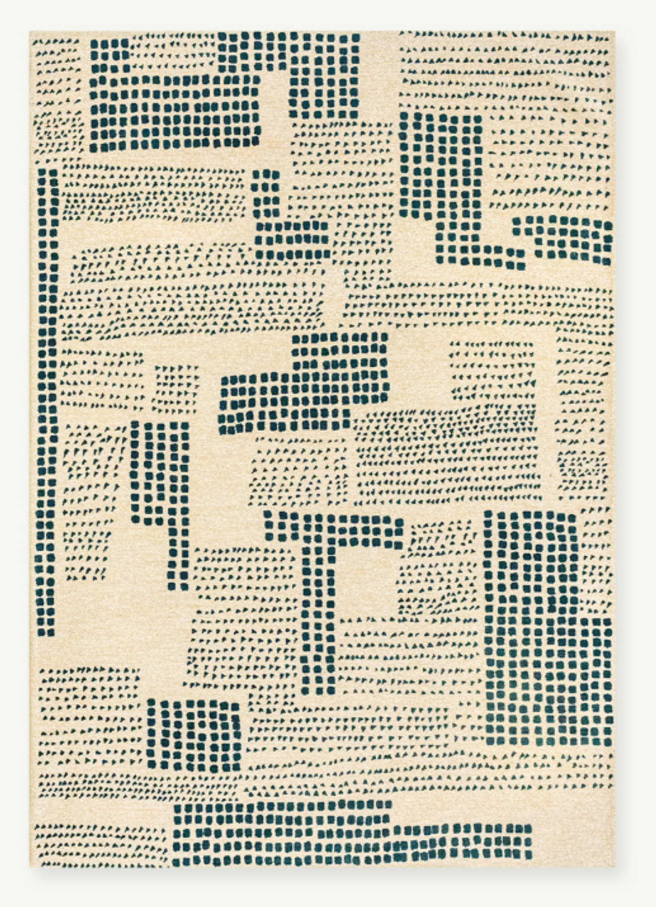 Tapis moderne tissé plat TERRACE