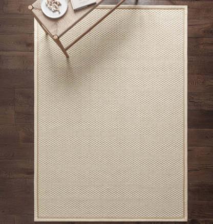 Tapis de salon moderne laine et jute ROKA