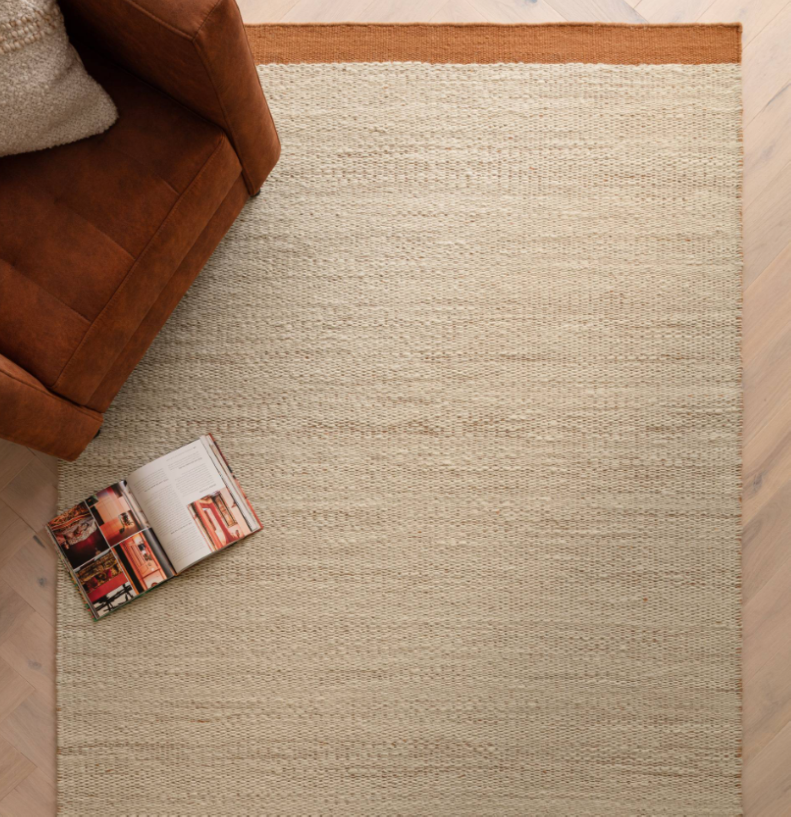 Tapis de salon moderne pure laine MALI