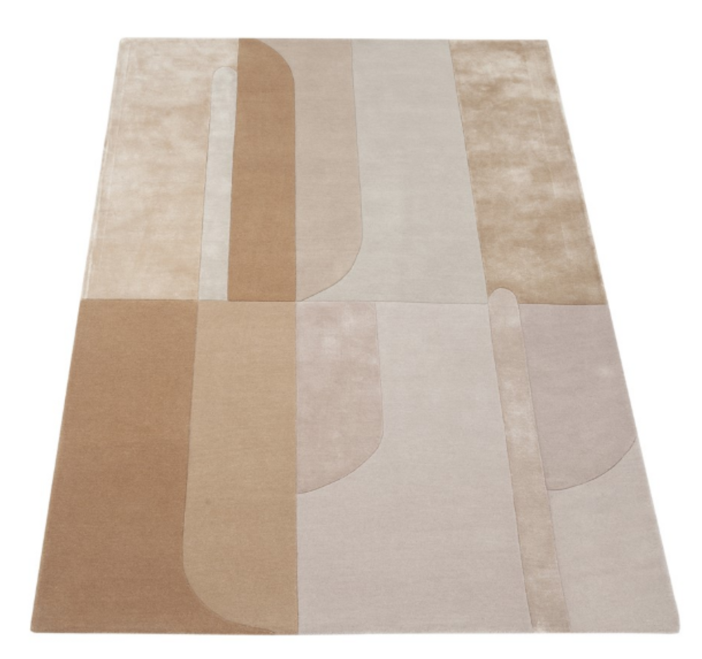Tapis moderne tufté main laine et viscose RICHMOND