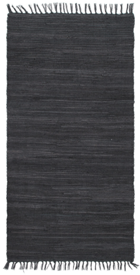 NOUBA Modern Fringed Cotton Rug 