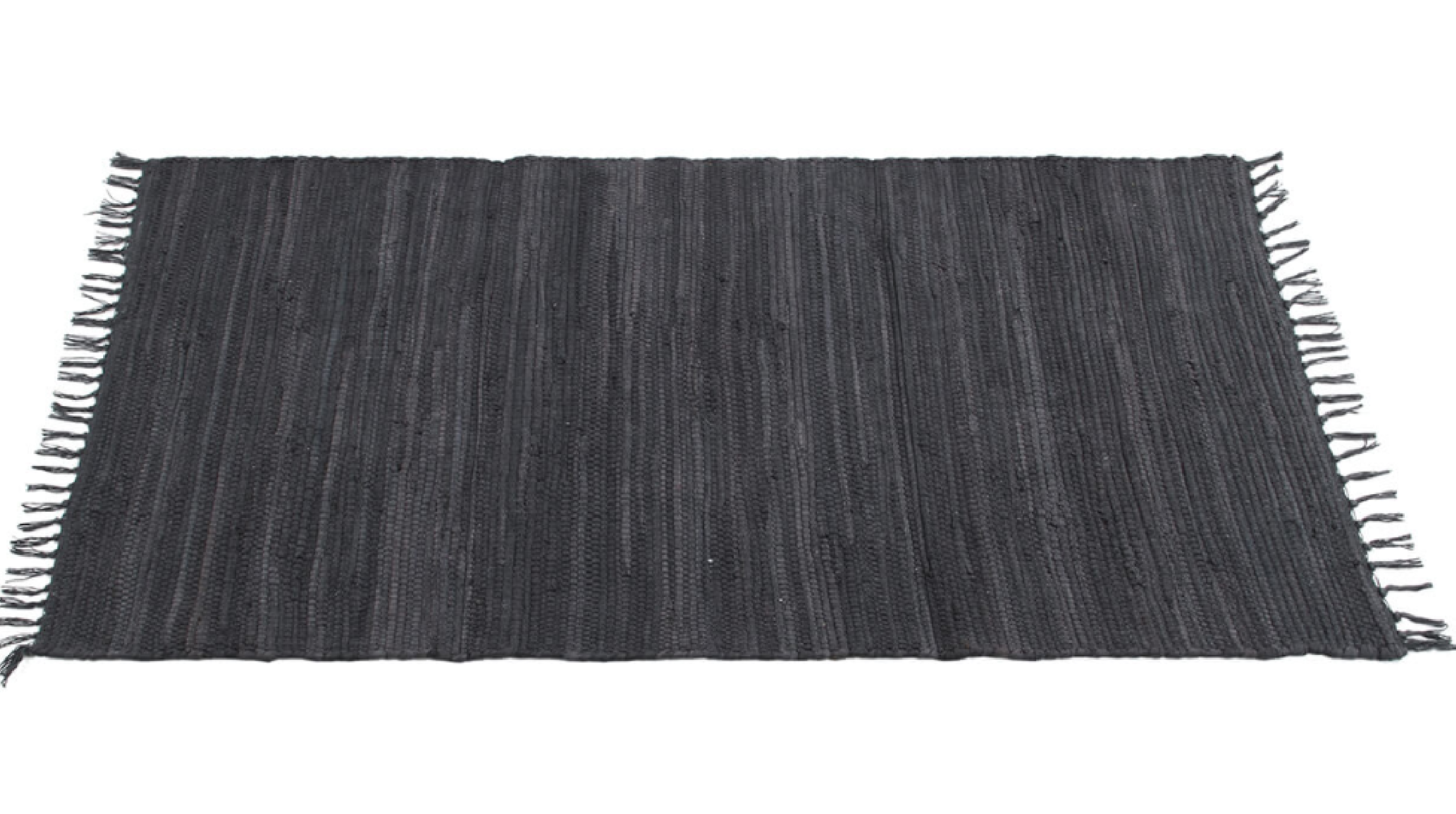 Tapis moderne à franges en coton NOUBA