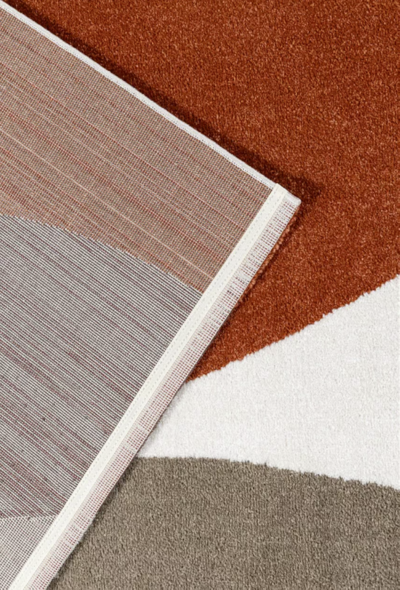 Tapis moderne tissé plat BUBBLE