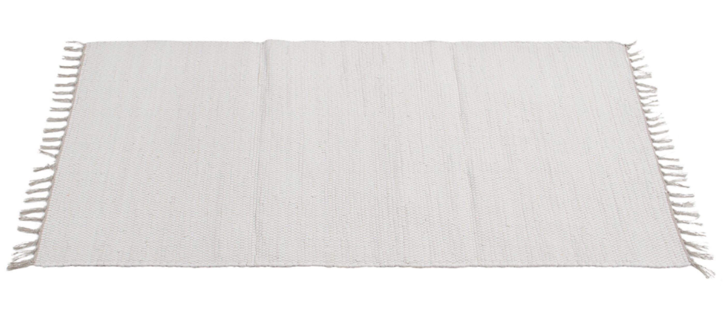 Tapis moderne à franges en coton NOUBA