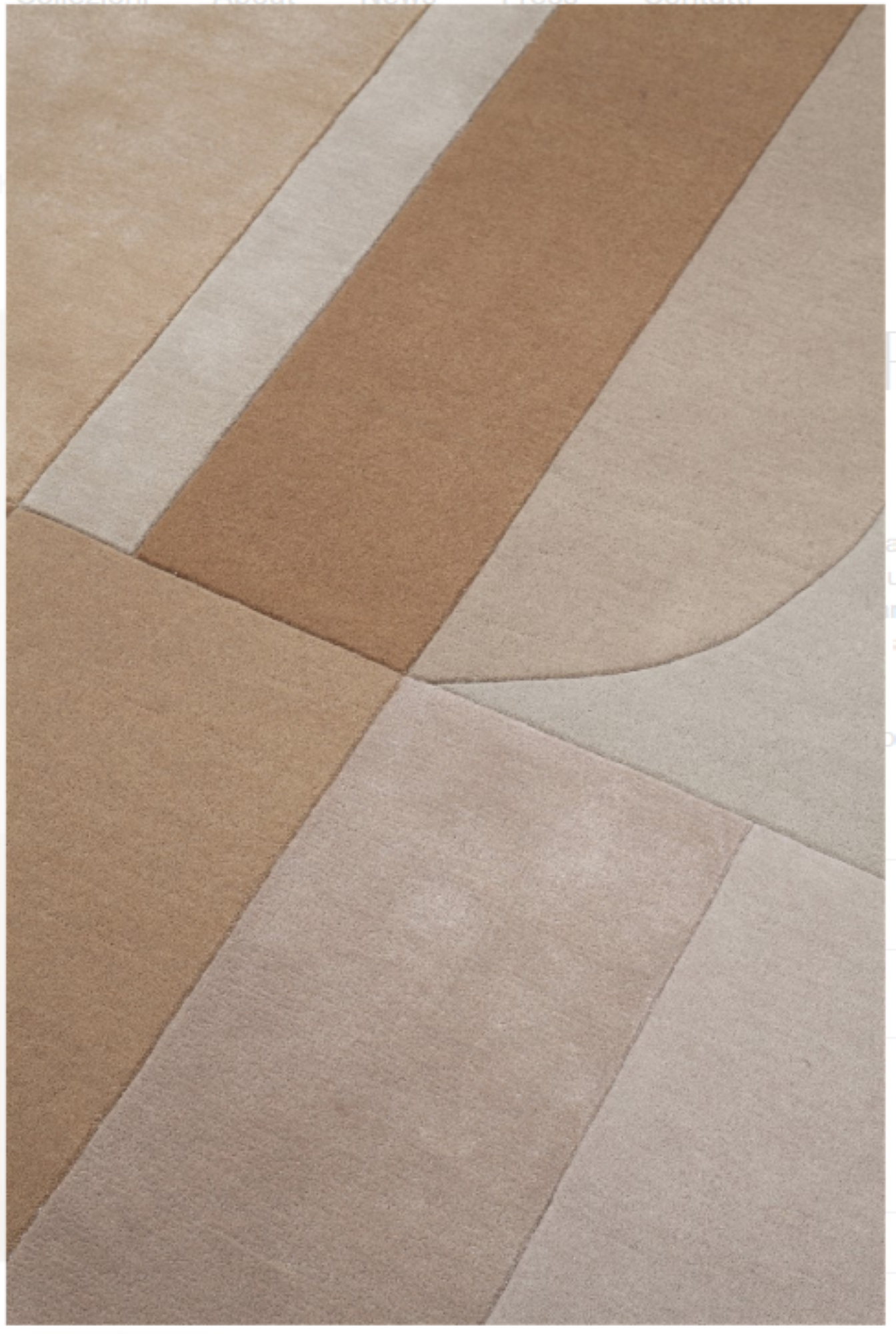 Tapis moderne tufté main laine et viscose RICHMOND