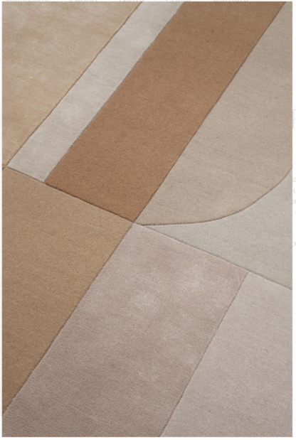 Tapis moderne tufté main laine et viscose RICHMOND