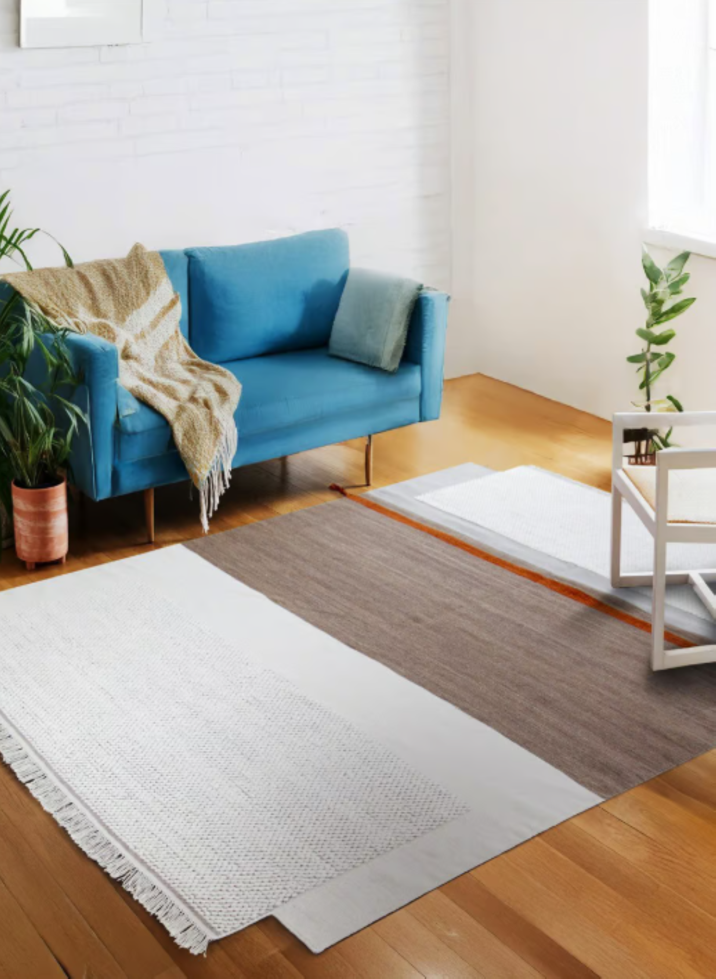 Auténtica alfombra Kilim de lana SALA
