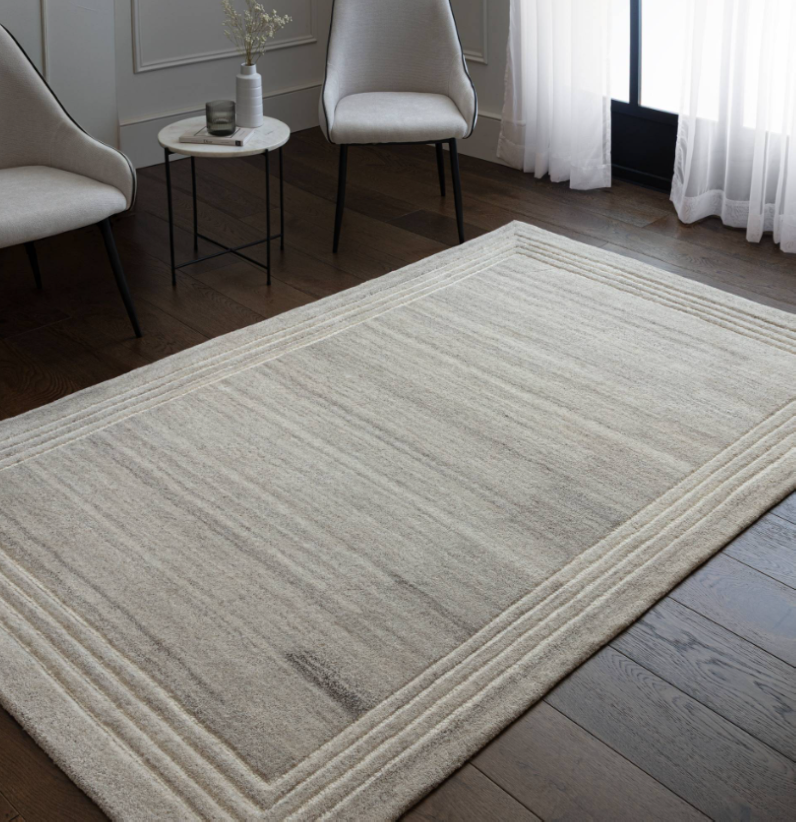 Tapis moderne pure laine salon et chambre LORO