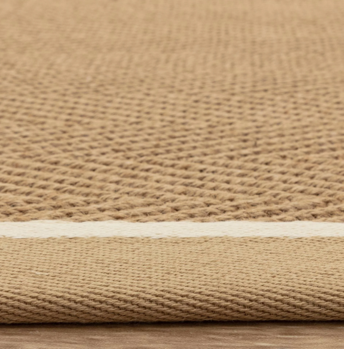 Alfombra moderna de yute DORO para dormitorio y salón 