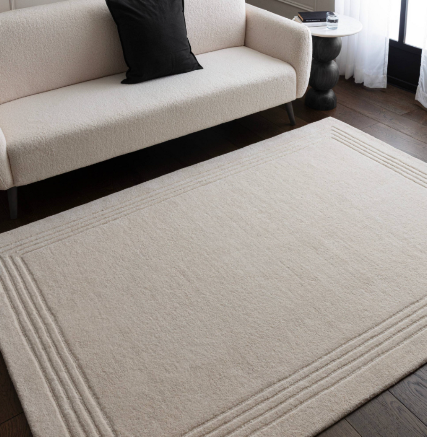 Tapis moderne pure laine salon et chambre LORO