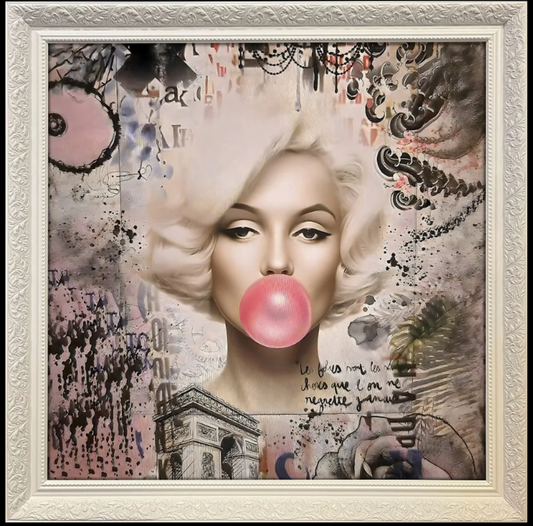 MARILYN Wooden Framed Picture 