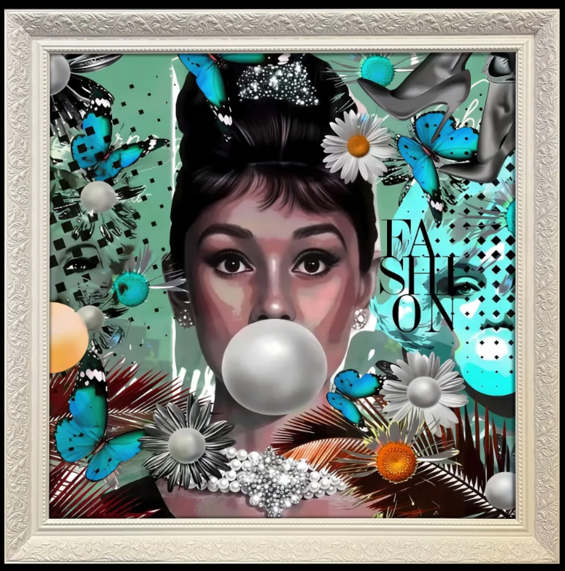 Tableau cadre en bois AUDREY