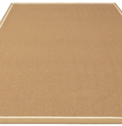 Alfombra moderna de yute DORO para dormitorio y salón 