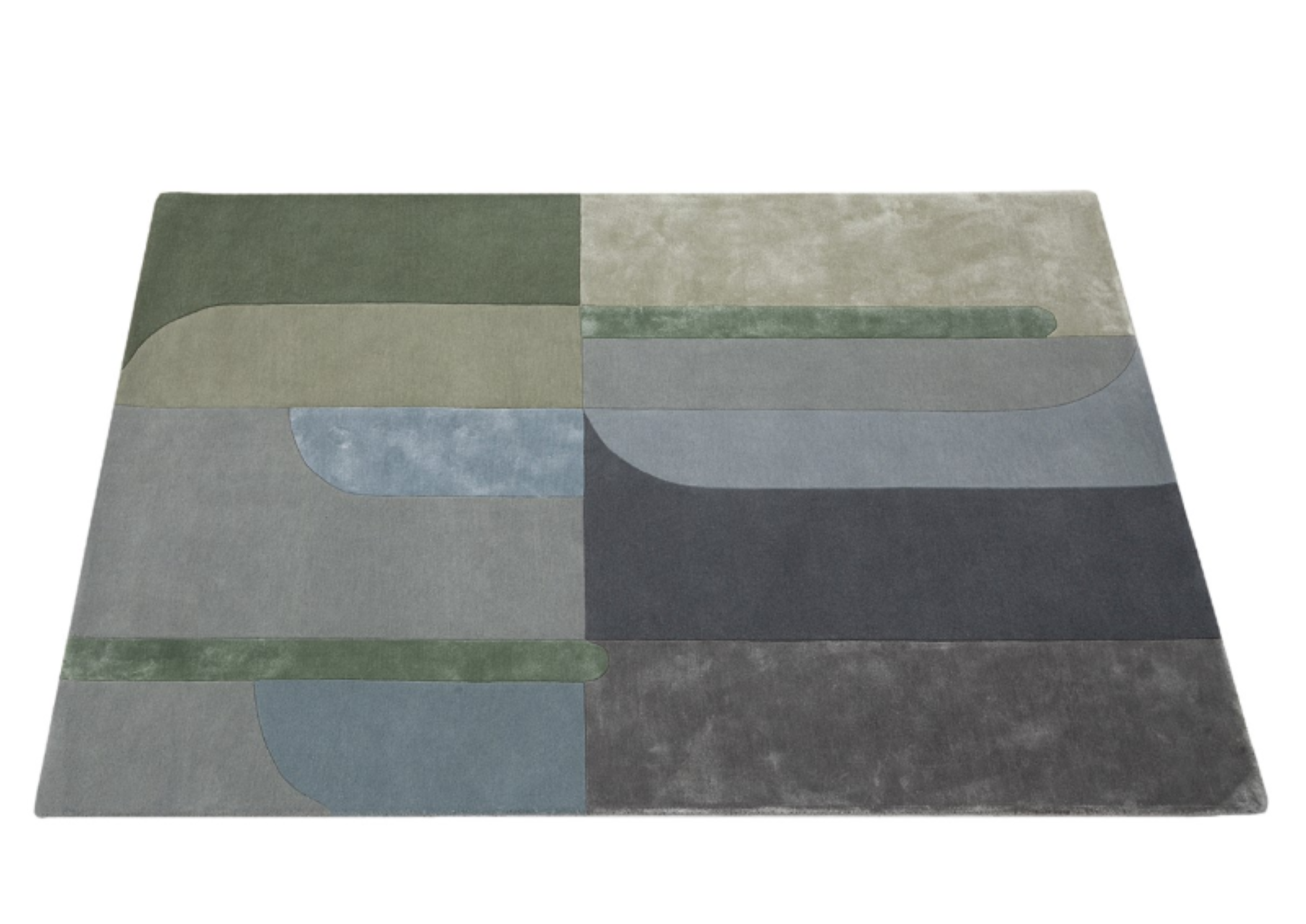 Tapis moderne tufté main laine et viscose RICHMOND
