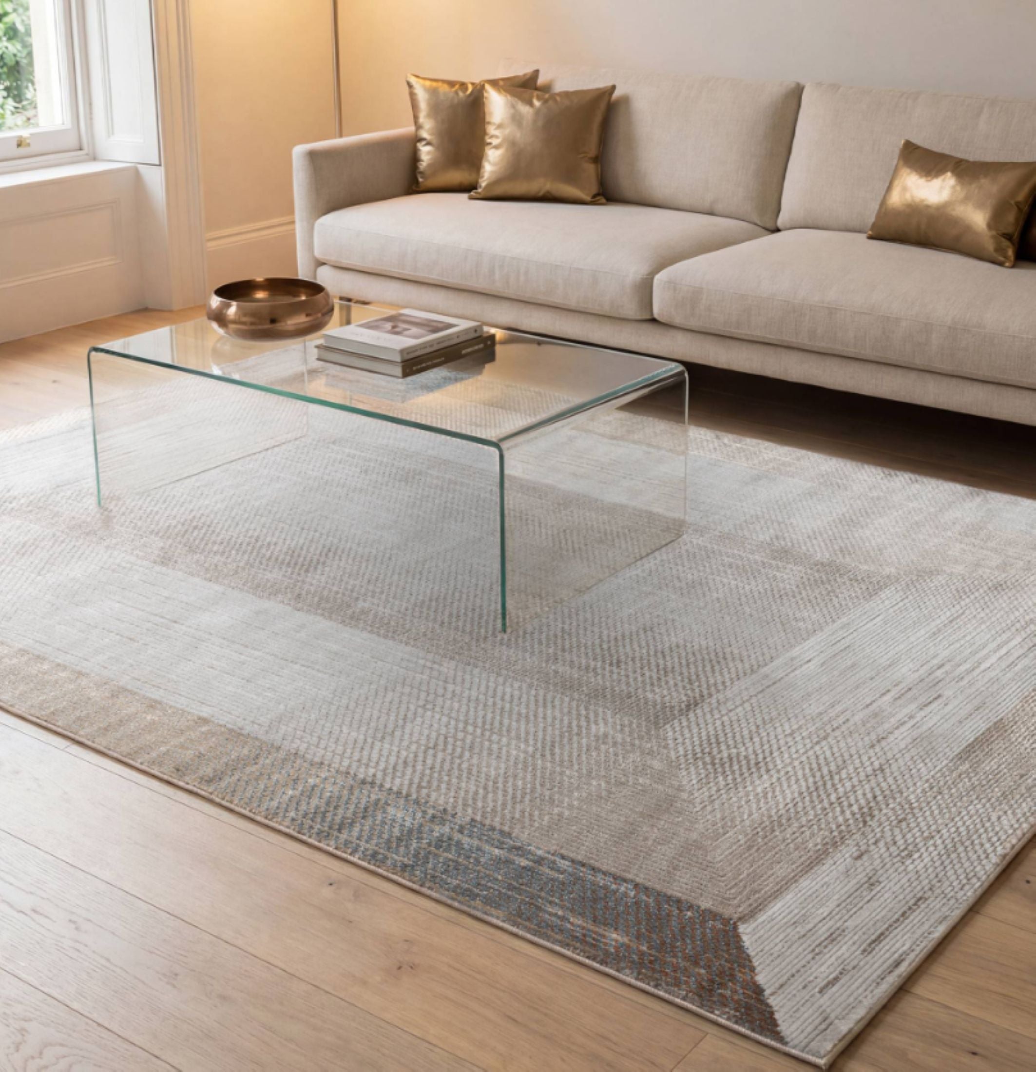 Tapis tissé plat moderne ROMI