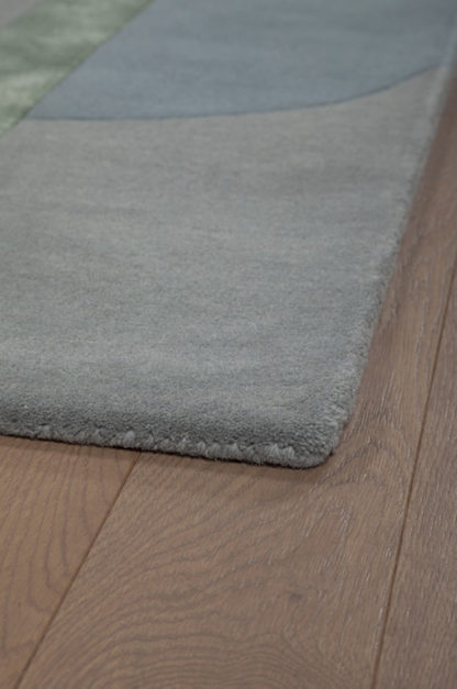 Tapis moderne tufté main laine et viscose RICHMOND
