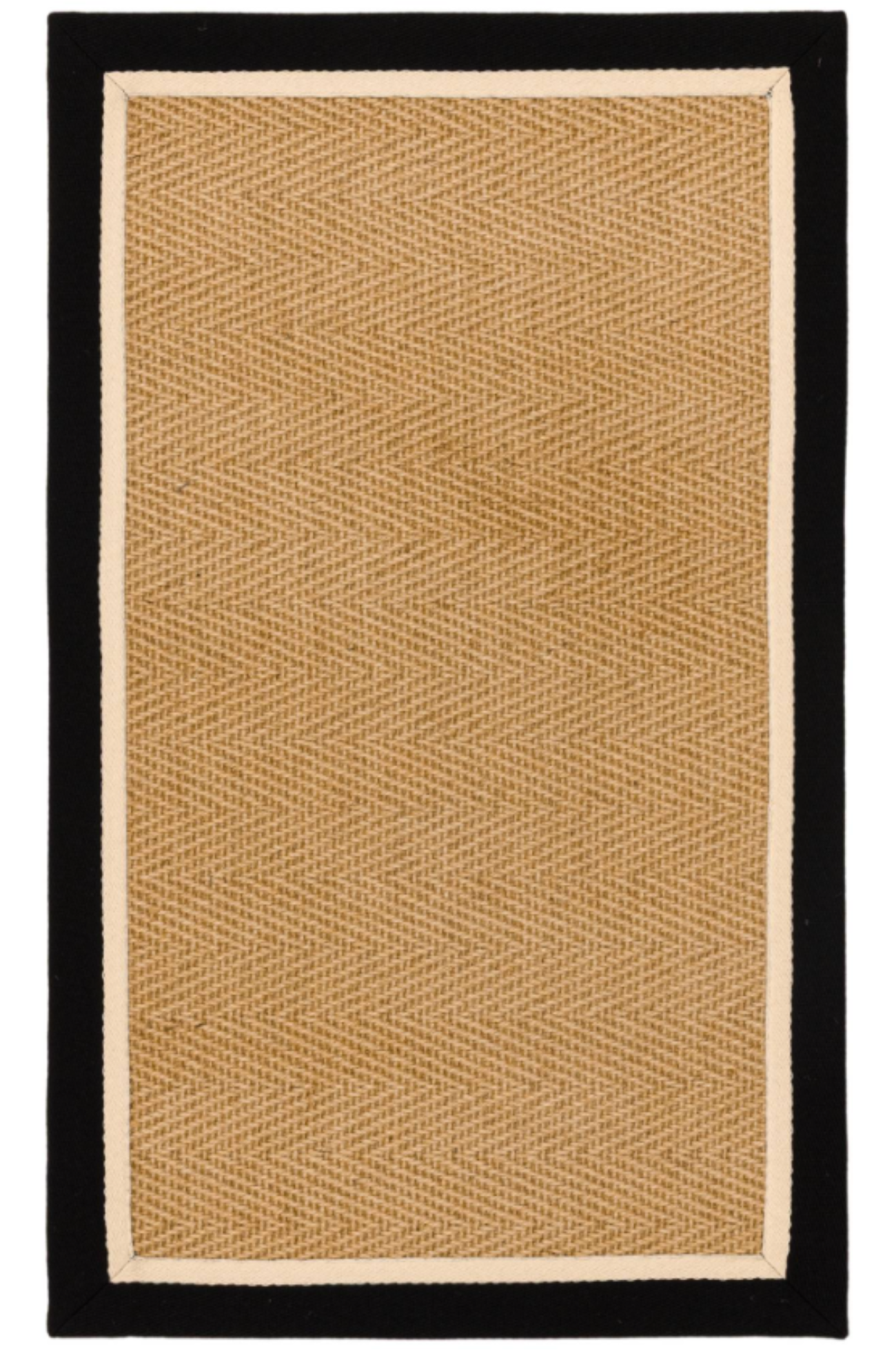 Alfombra moderna de yute DORO para dormitorio y salón 
