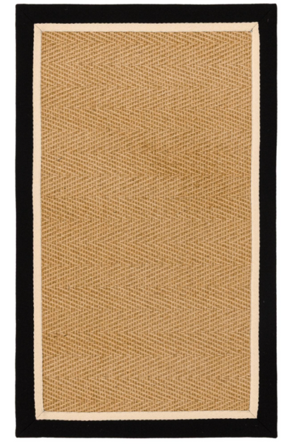 Alfombra moderna de yute DORO para dormitorio y salón 