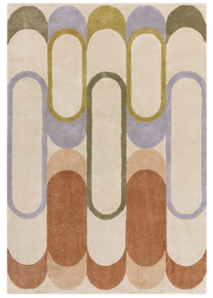 Tapis de salon moderne style rétro MOTA