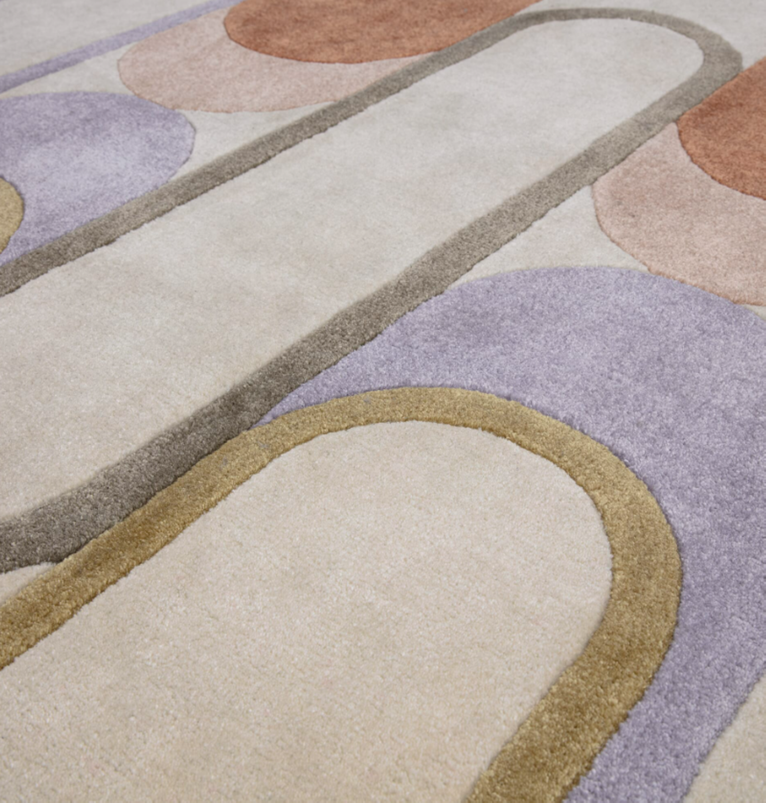 Tapis de salon moderne style rétro MOTA