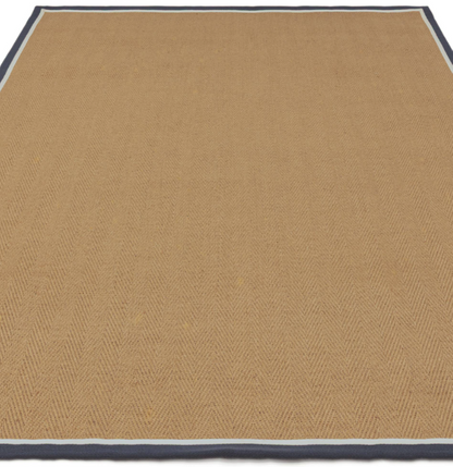 Alfombra moderna de yute DORO para dormitorio y salón 