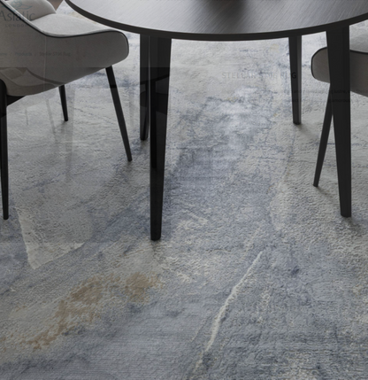 Tapis de salon et chambre moderne BLUE DREAM